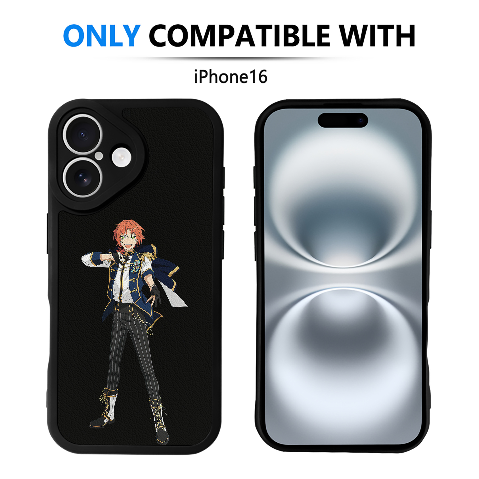 （画像用） あんさんぶるスターズ! Ensemble Stars 【iPhone 16シリーズ対応】シリコンスマホケース（レザー調） 材質：シリコン